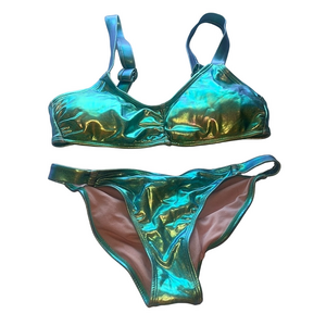 Xhilaration mermaid Iridescent Bikini Set - Blue and Green